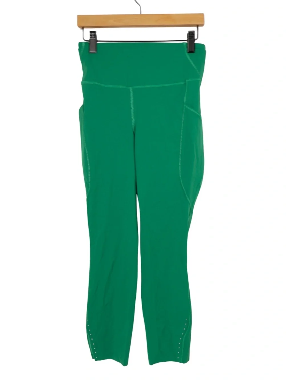 Lululemon Fast and Free High Rise Tight 25 Womens 6 Green Leggings Pockets